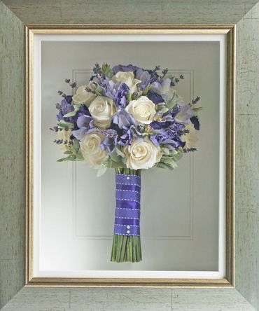 Preserved wedding bouquet. Freeze dried flowers. Created by The Flower Preservation Studio.  