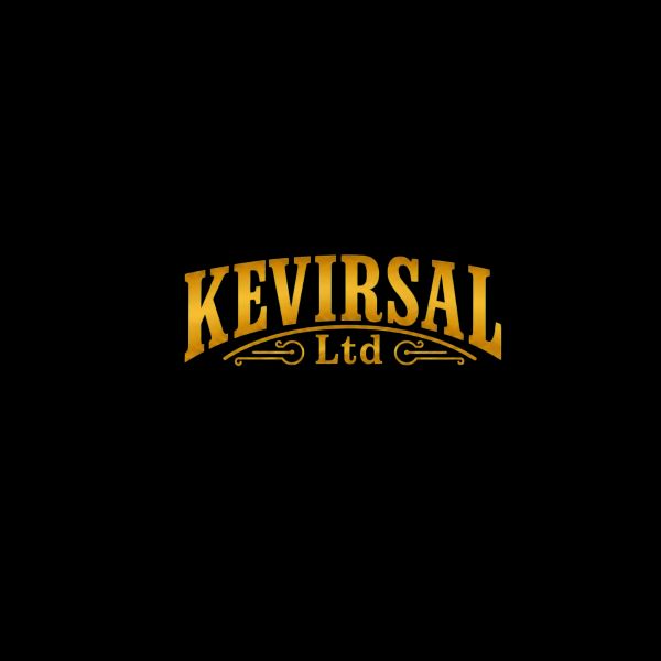 Golden logo of KEVIRSAL Ltd on black background.