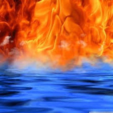 Image of water and flames