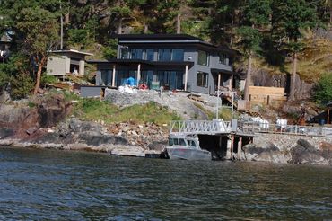 This home is seen in the final stages of construction