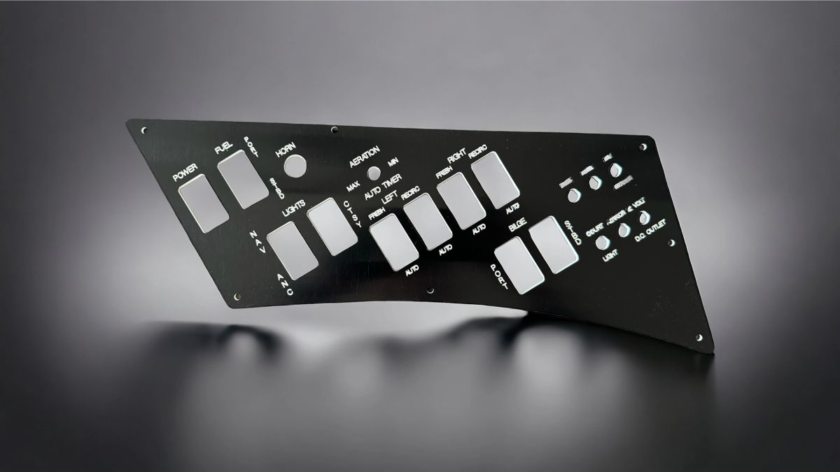Early Skeeter ZX “flat” style switch panel.