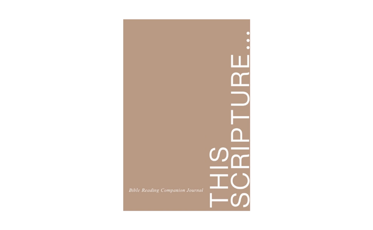 This Scripture: Bible Reading Companion Journal - $19.95