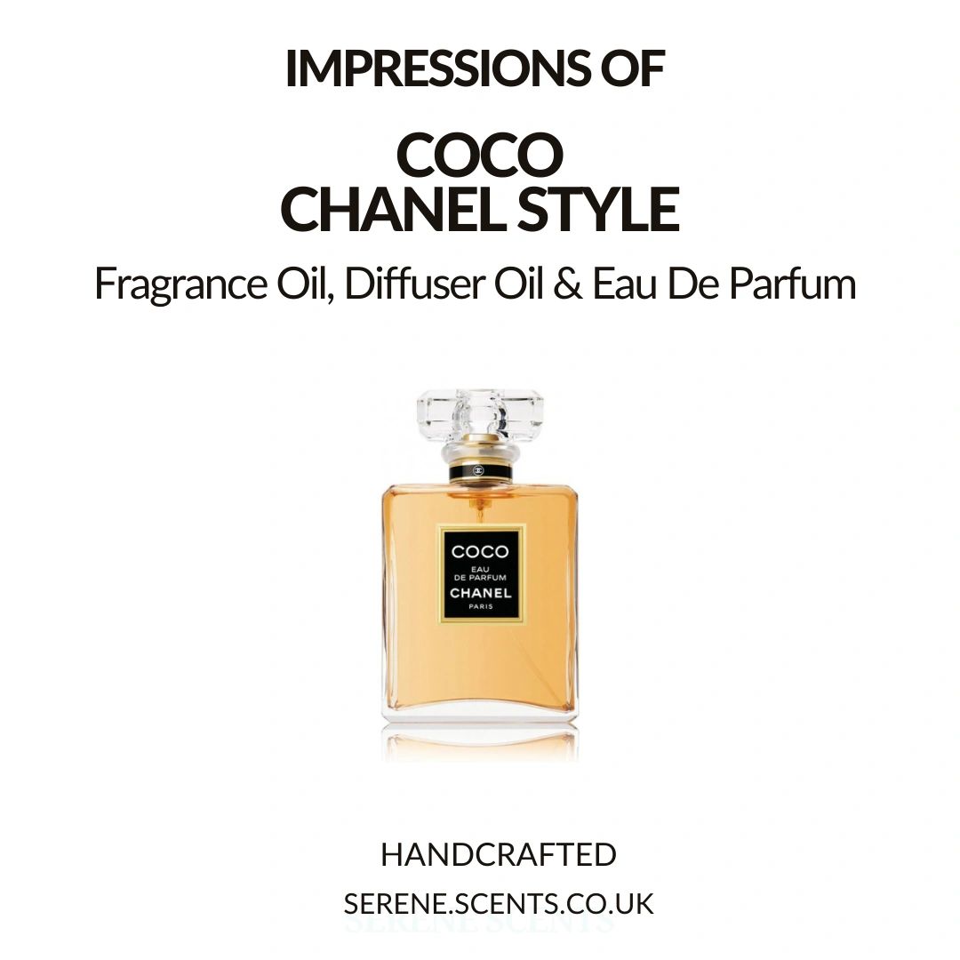 Coco Fragrance Oil, Diffuser Oil. Eau De Parfum & Mist Sprays Chanel Style 