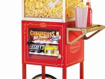This amazing pop corn machine is great for any event and comes with supplies for 30 people 