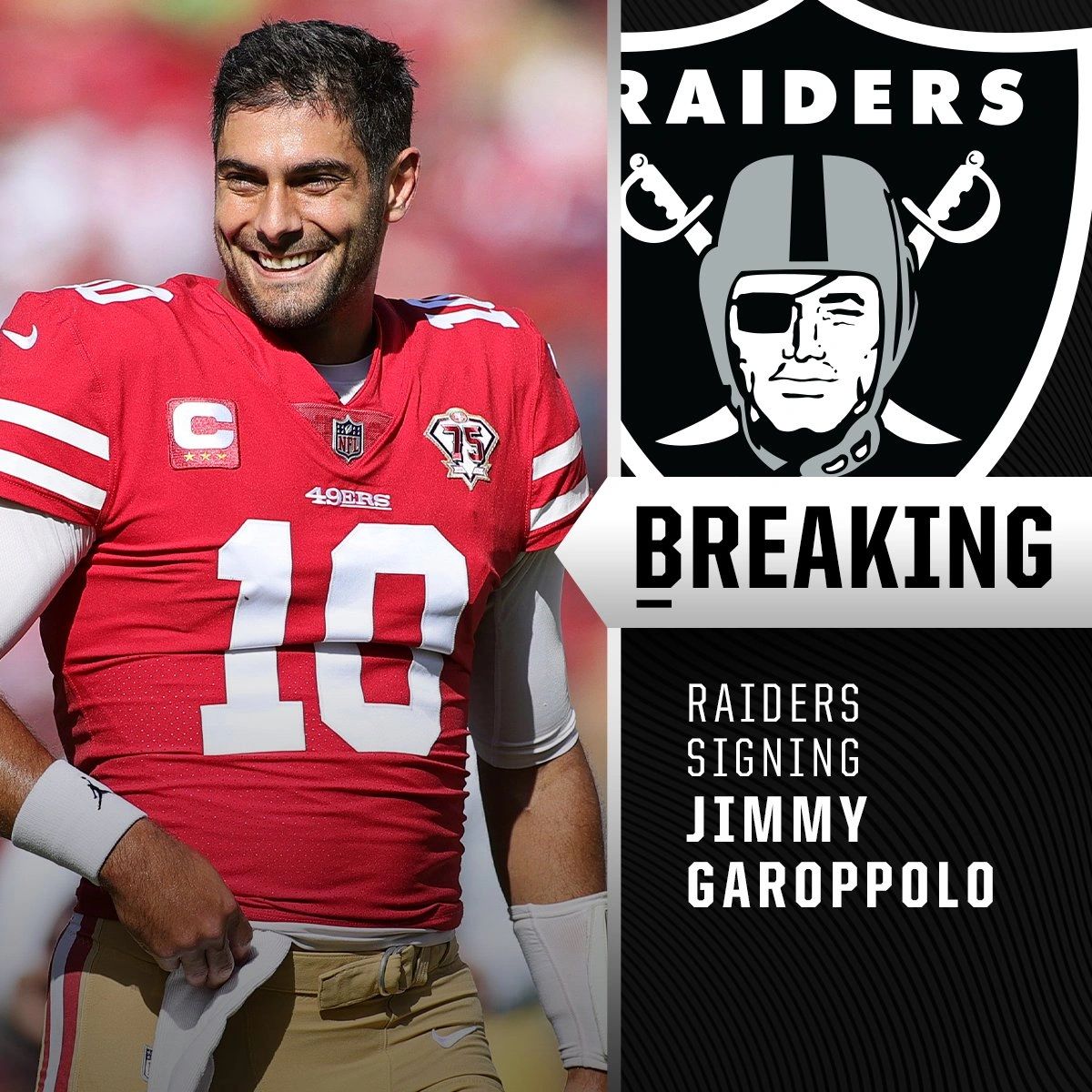 Los Raiders presentan a Jimmy Garoppolo como nuevo QB