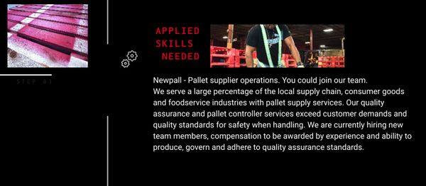 Wanted, experienced pallet industry professionals