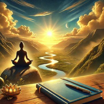 A person practicing mindfulness.