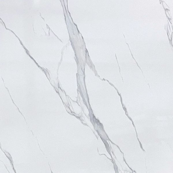 White marble texture with grey veins.