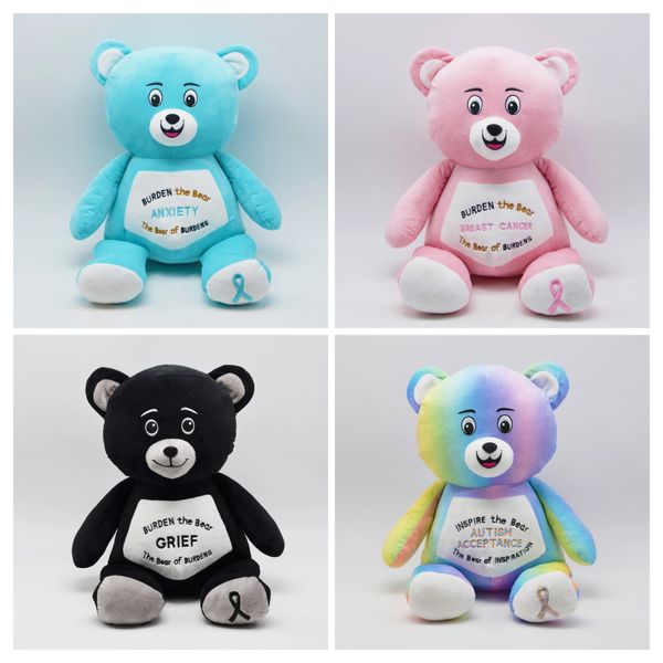 These are just a few of the Burden The Bear comfort companions available through Lifting the Burden.