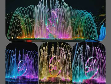 a fountain in a park