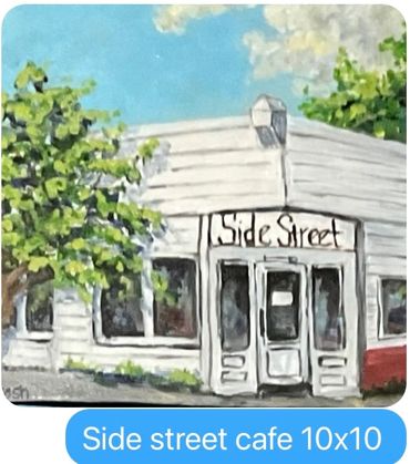 Side Street Cafe
10” x 10”
Available at FYC/ Gallery5