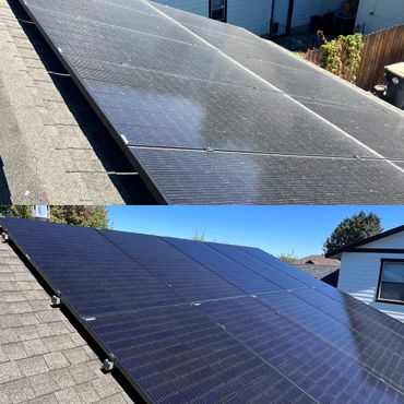 dirty versus clean solar panels