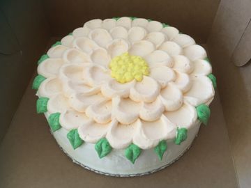Passion Fruit Zinnia cake