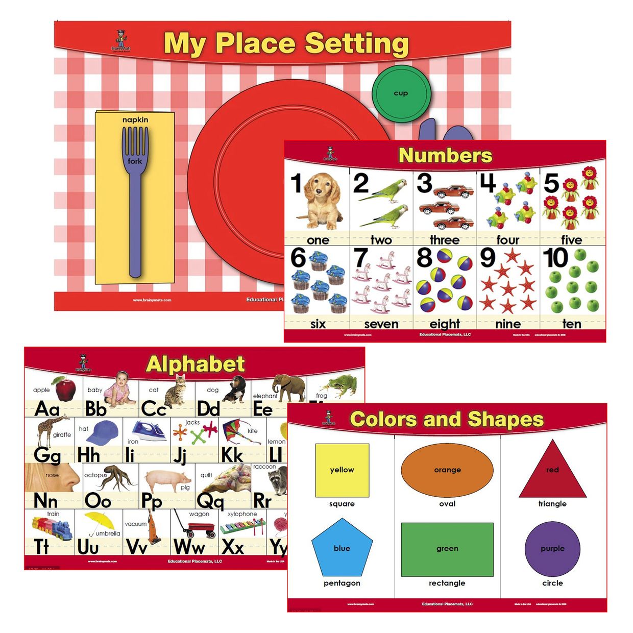 educational placemat painless learning at mealtime merka tot talk uncle wu educational supplies