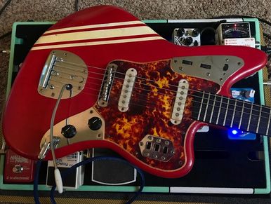 vintage fender Jaguar Relic aged reproduction offset guitar replica