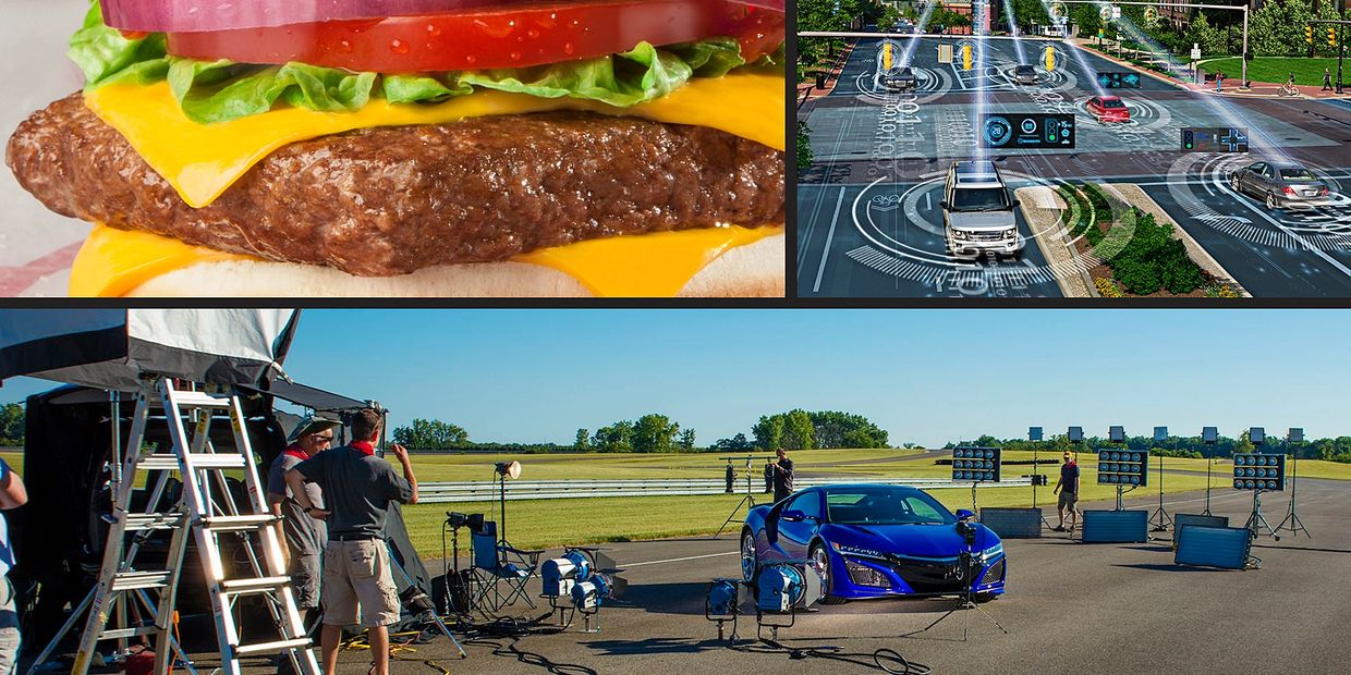 Jobs Ohio, Food Photography, Large Production, advertising, driverless cars, hamburger, cheese burge