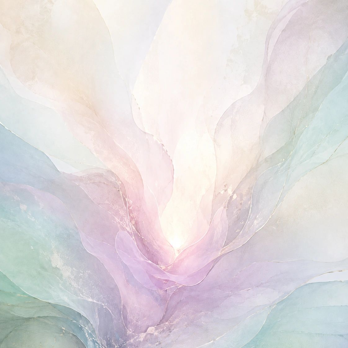 Soft pastel watercolor waves blending seamlessly in an abstract flow.
