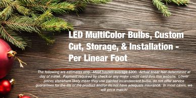 simple holiday light pricing