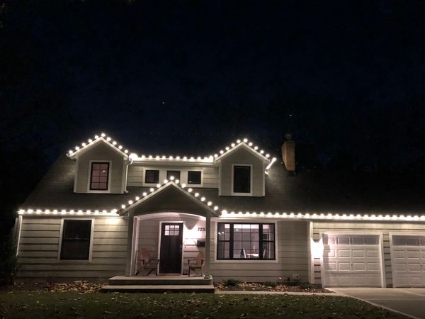 Warm white LED Christmas lights