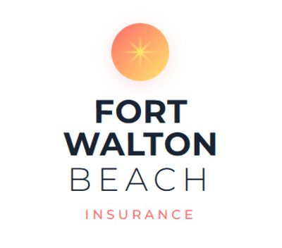 Logo of Fort Walton Beach Insurance with a sun icon.