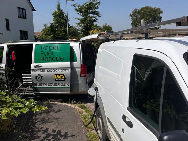 Petrol in a diesel van in tiverton