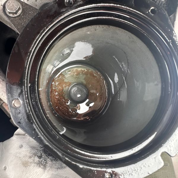 AdBlue in a diesel fuel filter