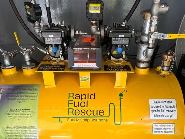 Advanced Mobile fuel draining equipment 