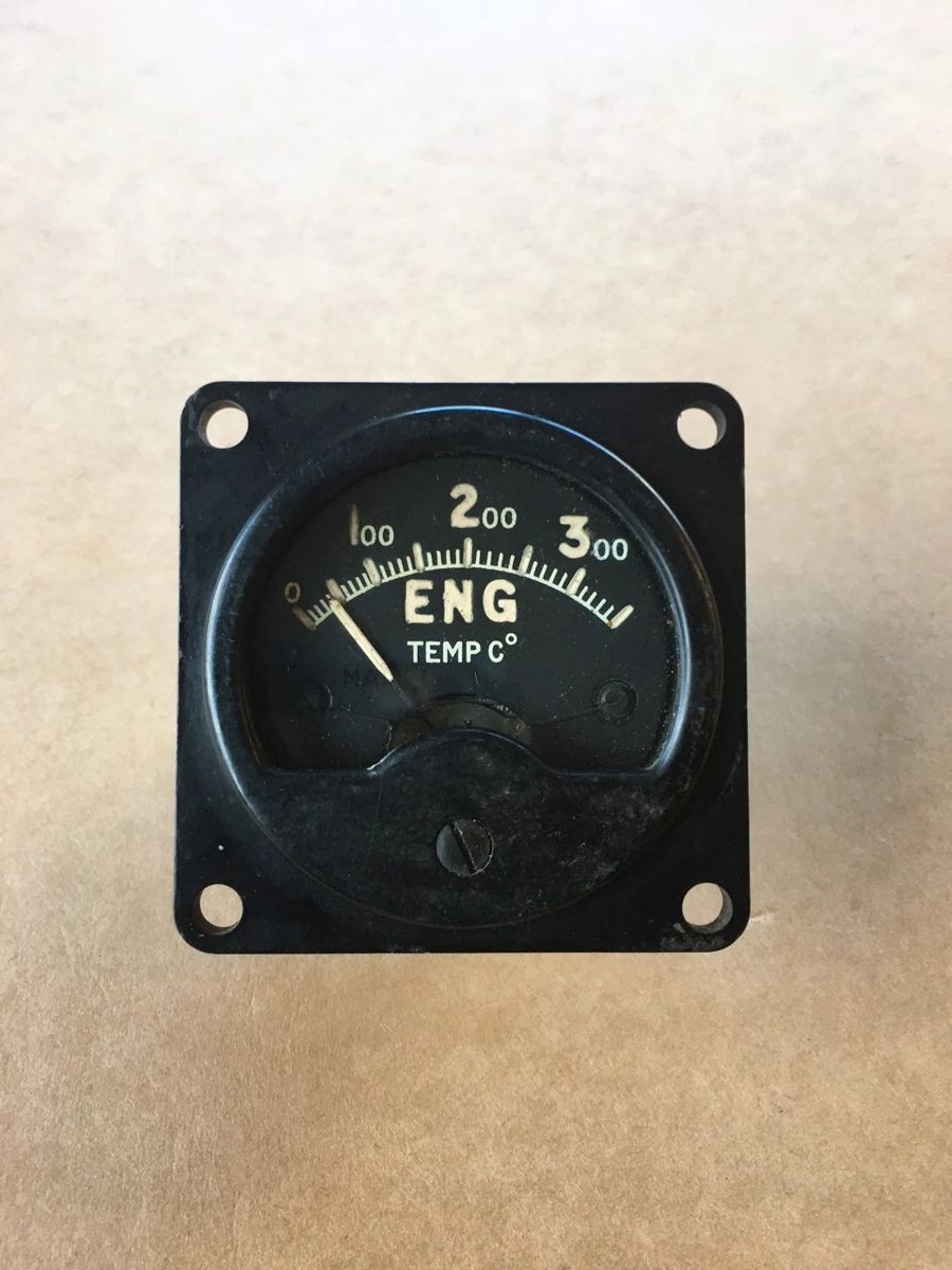 WWII Engine Temperature Gauge. 6A/620. Lancaster, Stirling, Halifax