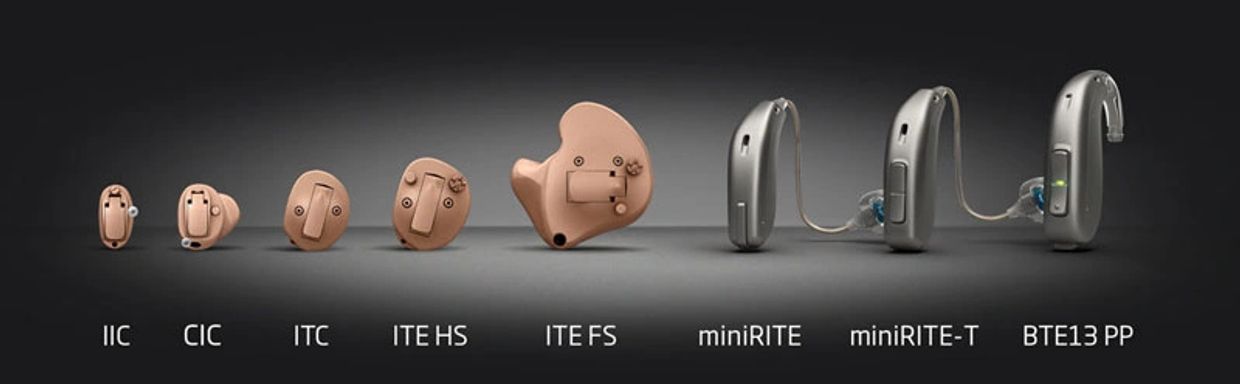 Oticon hearing aid styles