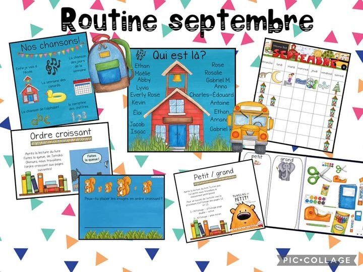 Routine du matin de septembre SMART NoteBook