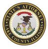 The states attorney of lake county logo and illustration