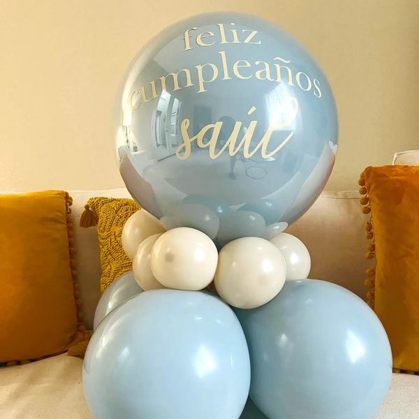 custom birthday balloon centerpiece