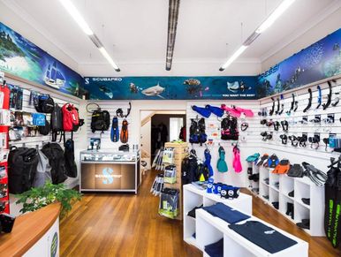 dive centre bondi picture of shop inside