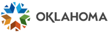 Logo featuring colorful arrows forming a star with 'Oklahoma' text.