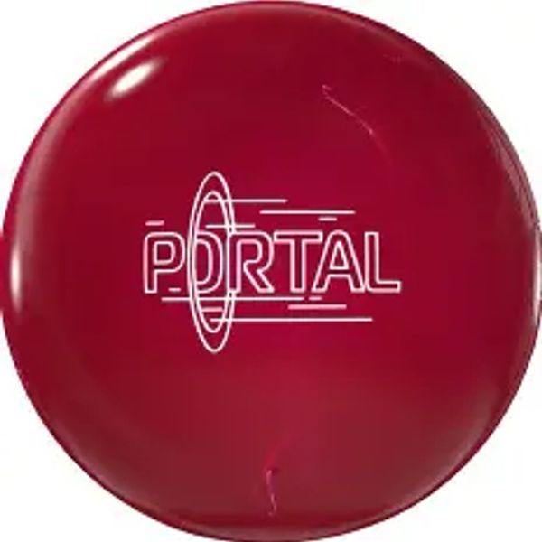 Red bowling ball with 'PORTAL' logo.