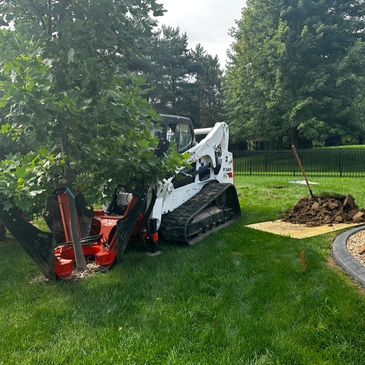 landscaping, hardscaping, tree removal, and tree moving. dirt work 