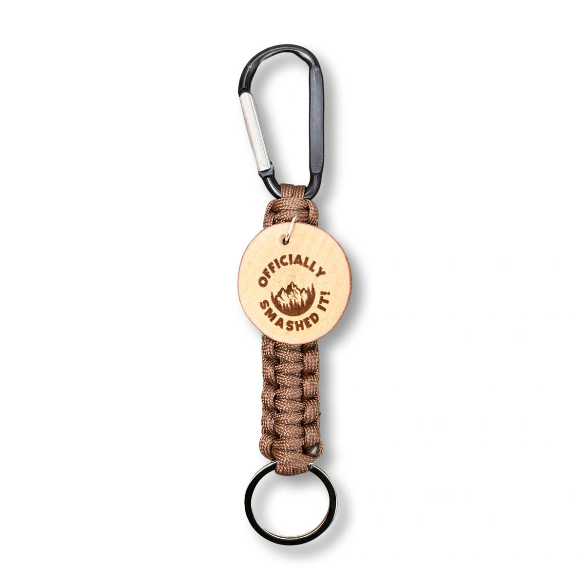 PARACORD CARABINER WITH OFFICIALLY SMASHED IT LOGO