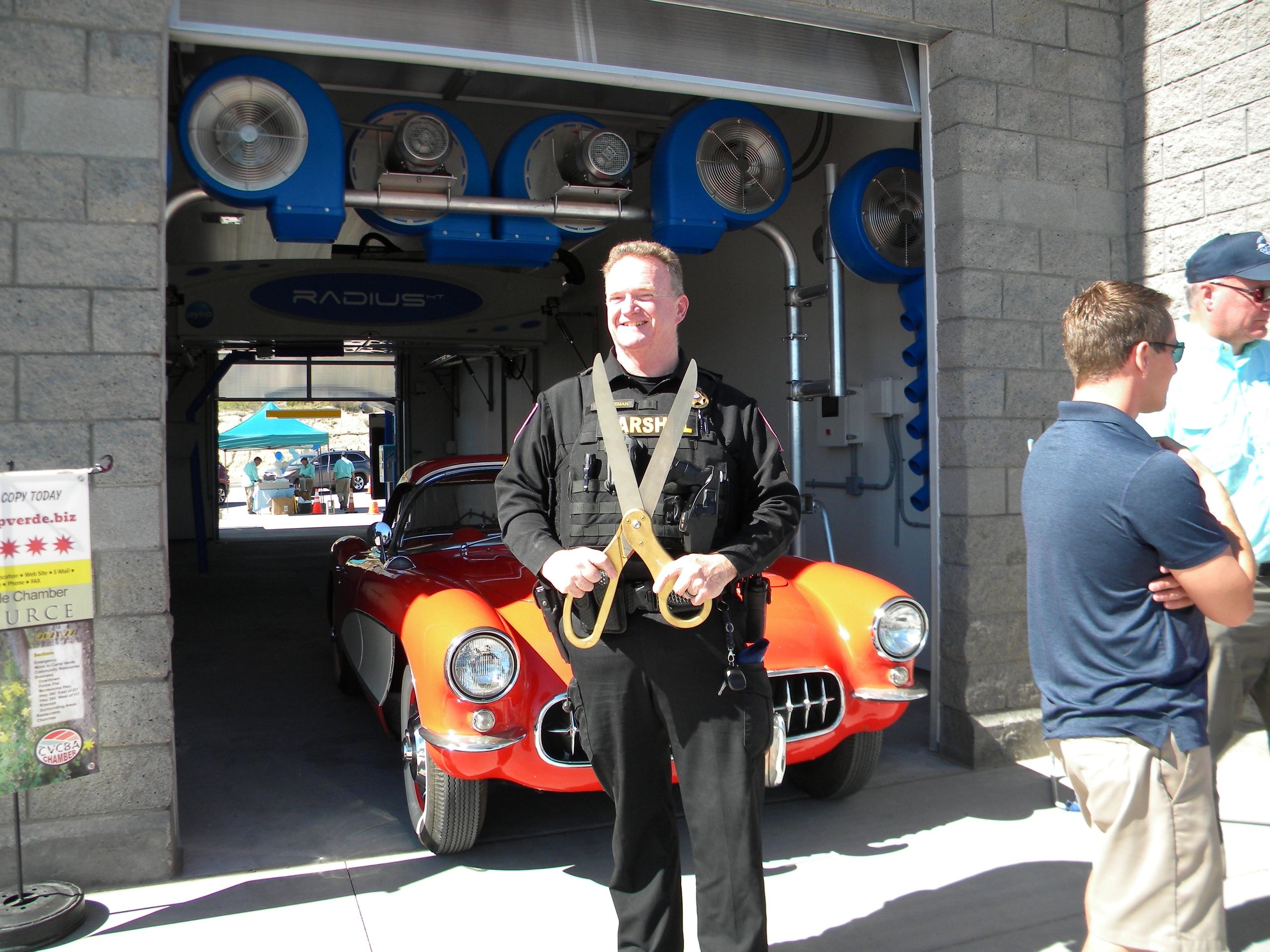 Ribbon Cutting Ceremony at the new carwash