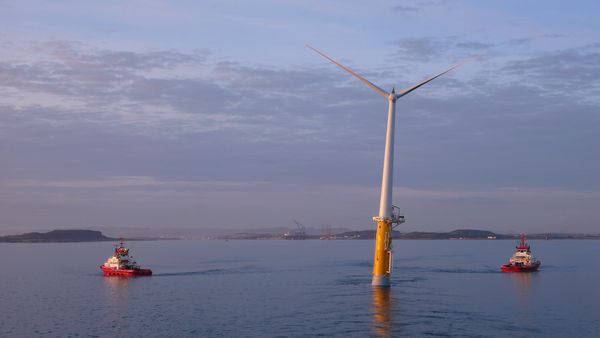 Norway Hywind offshore floating wind turbine 