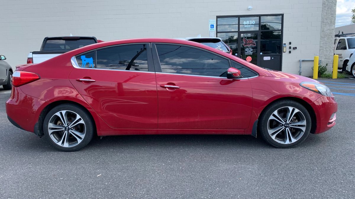Kia Forte window tint job 4 — Dope Tintings Pennsauken NJ