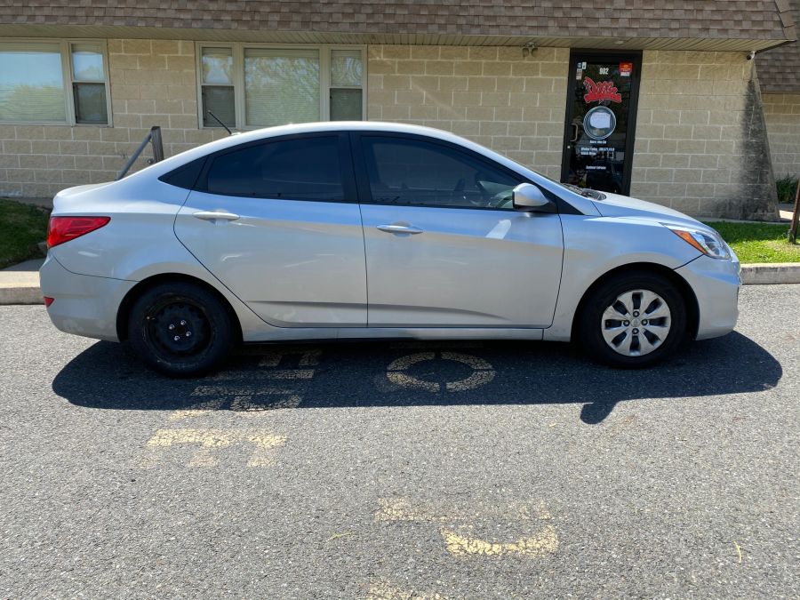 Hyundai Accent window tint job 2 — Dope Tintings Pennsauken NJ
