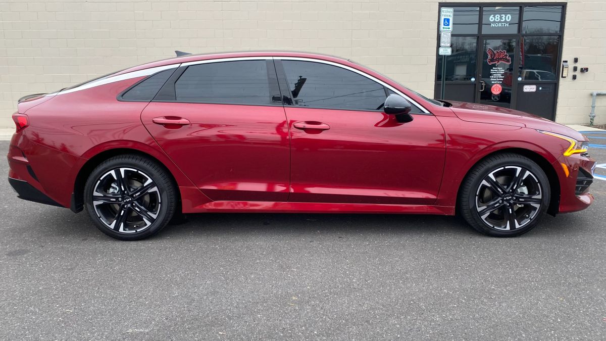 Kia K5 window tint job 10 — Dope Tintings Pennsauken NJ