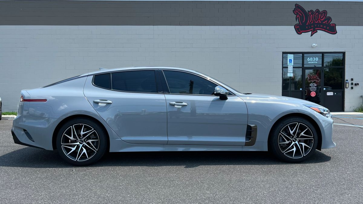 Kia Stinger window tint job 5 — Dope Tintings Pennsauken NJ