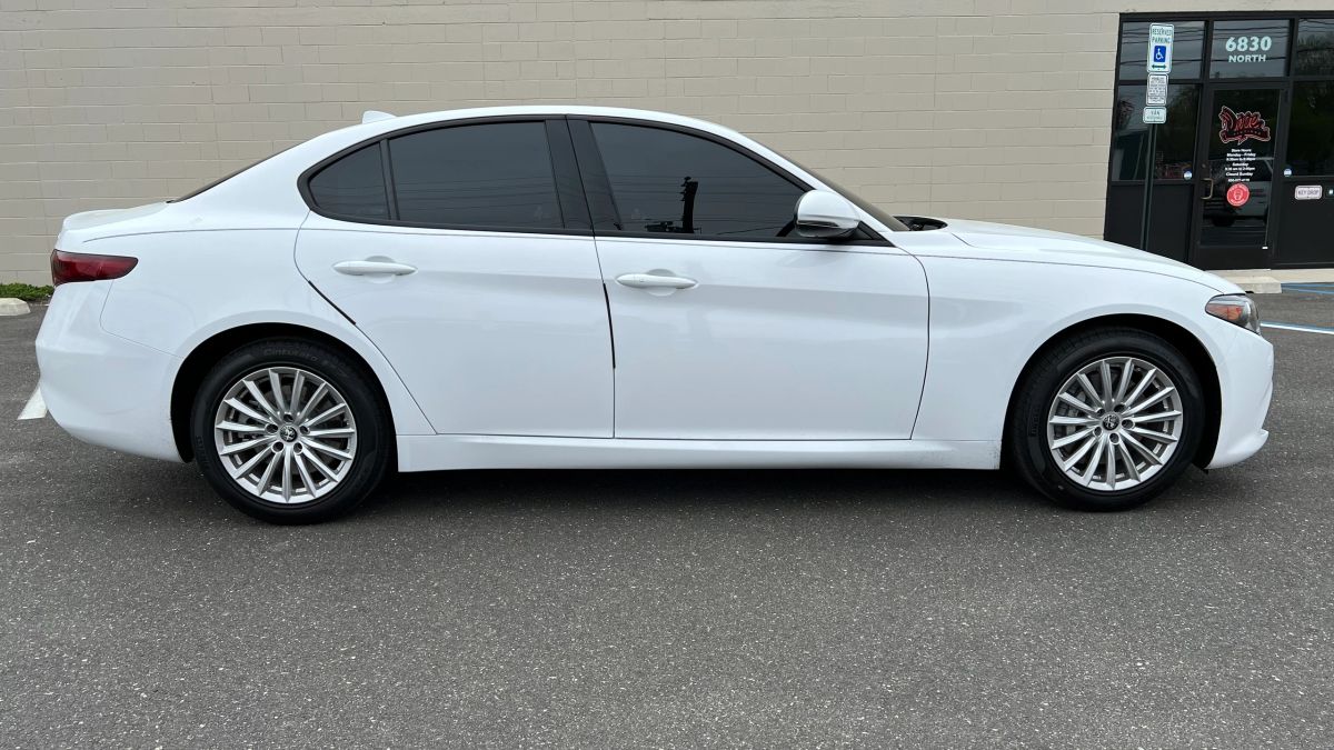 Alfa Romeo Giulia window tint job 7 — Dope Tintings Pennsauken NJ