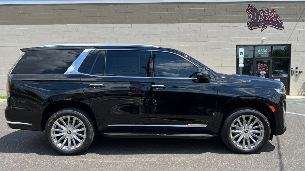 Cadillac Escalade window tint job 7 — Dope Tintings Pennsauken NJ
