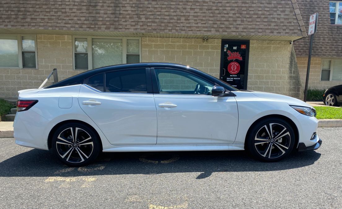 Nissan Sentra window tint job 14 — Dope Tintings Pennsauken NJ