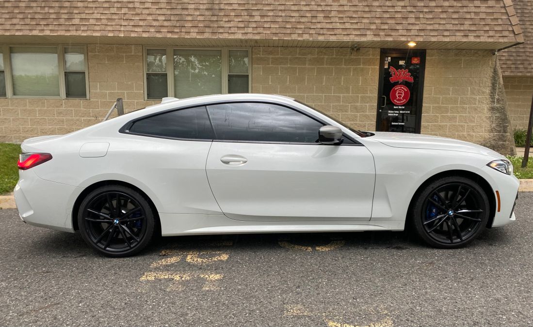 BMW 4/i4/M4 window tint job 8 — Dope Tintings Pennsauken NJ
