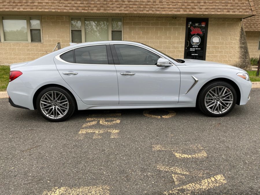 Hyundai G70 window tint job 3 — Dope Tintings Pennsauken NJ