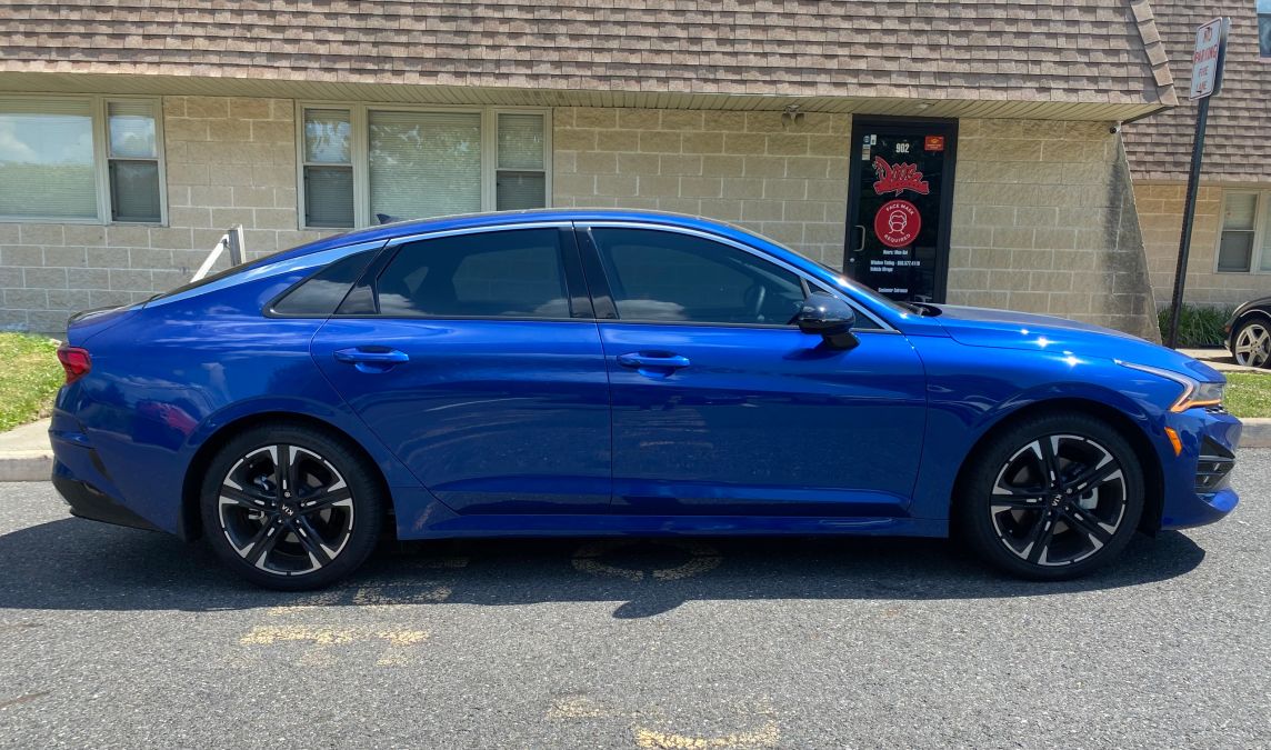 Kia K5 window tint job 6 — Dope Tintings Pennsauken NJ