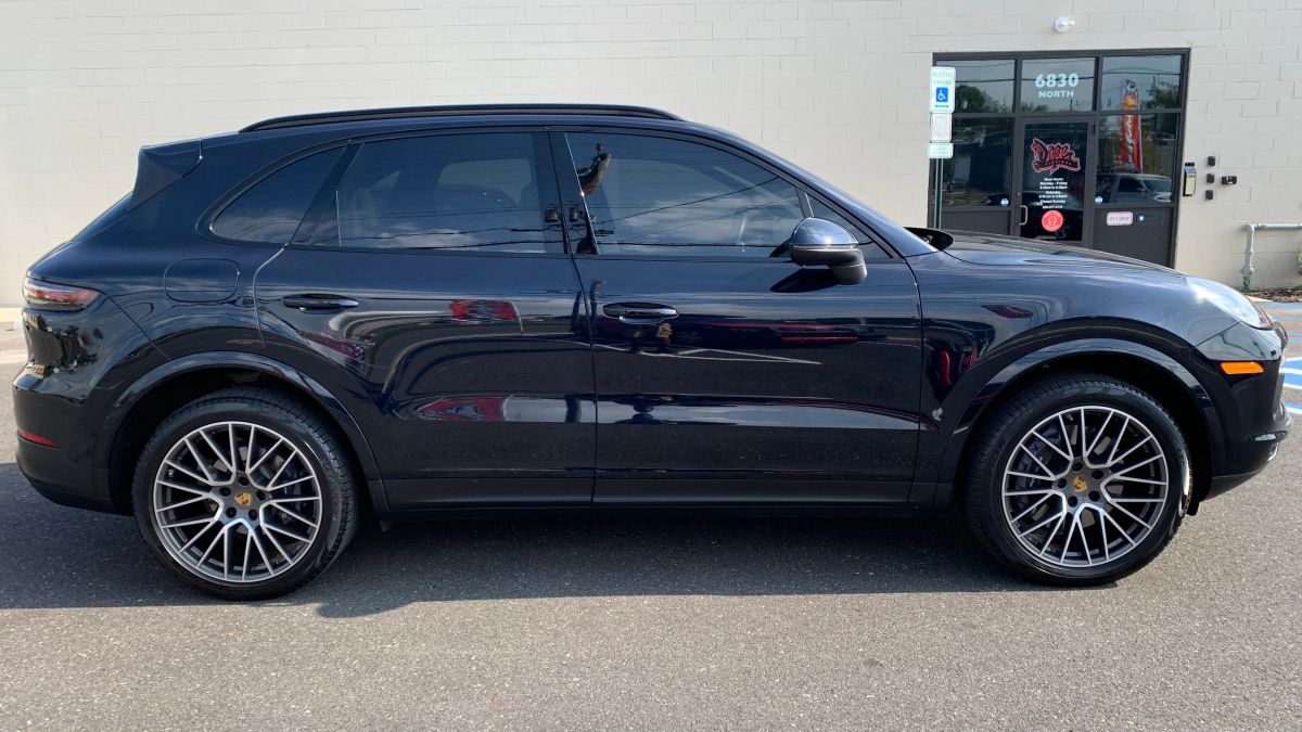 Porsche Cayenne window tint job 2 — Dope Tintings Pennsauken NJ